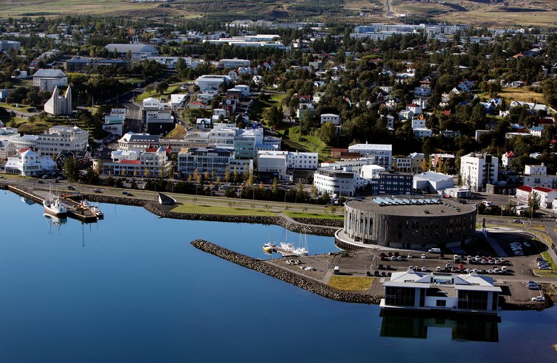 Skyline of Akureyri