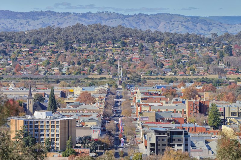 Πανοραμική άποψη του Albury