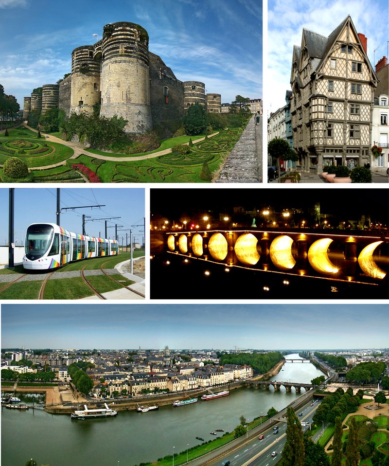 Panorama města Angers