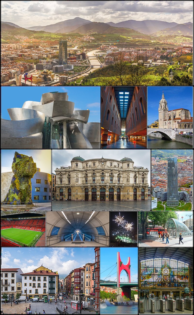 Panorama města Bilbao