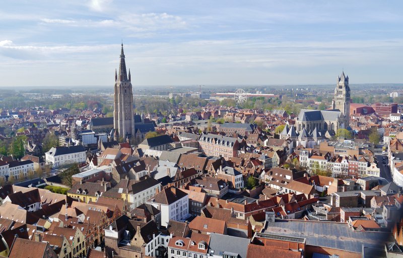 Panorama města Bruges