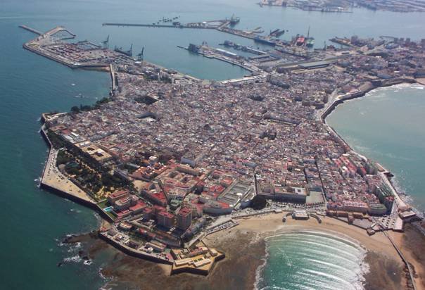 Panorama města Cádiz