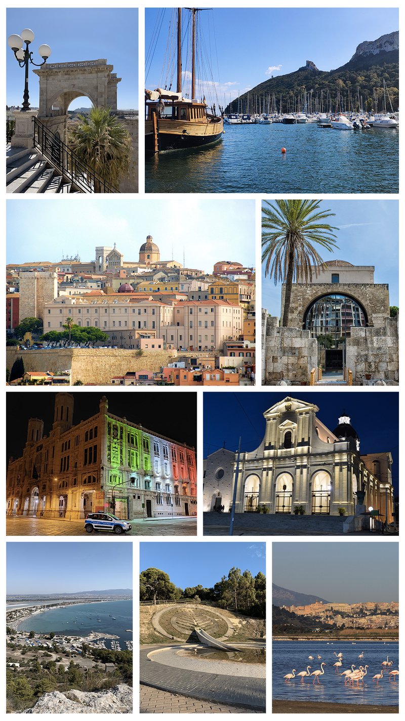 Panorama města Cagliari