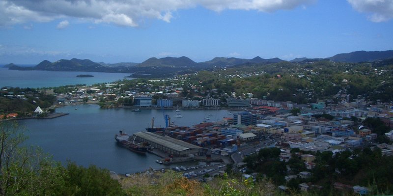 Skyline of Castries