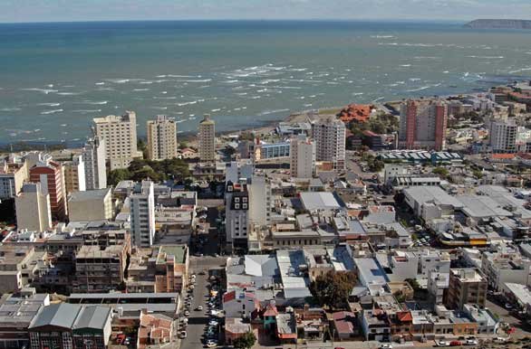 Panorama města Comodoro Rivadavia