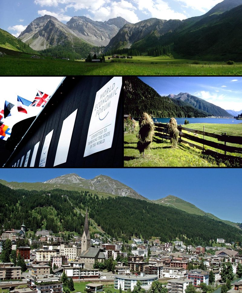 Panorama města Davos