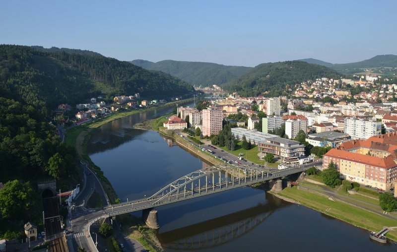 Panorama města Děčín