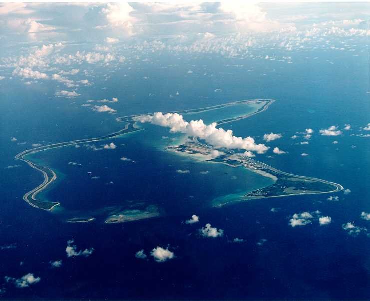 Skyline of Diego Garcia
