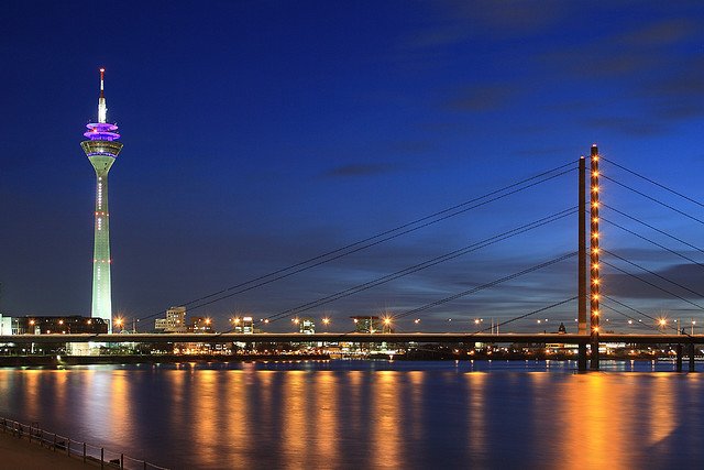 Panorama města Düsseldorf