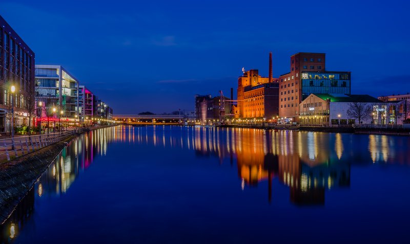 Panorama města Duisburg
