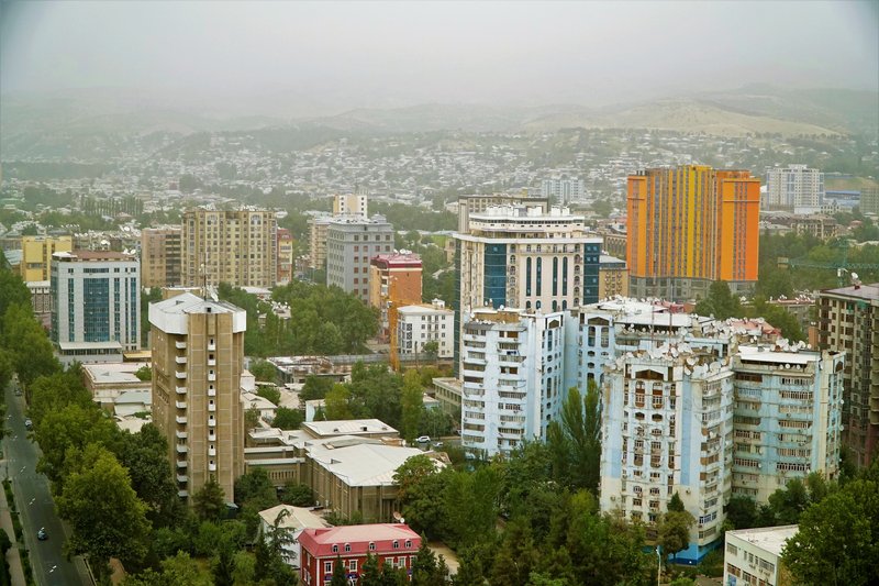 Skyline of Dushanbe