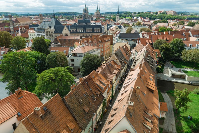 Panorama města Erfurt