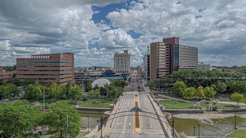 Skyline of Flint
