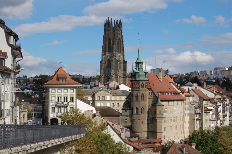 Panorama města Fribourg