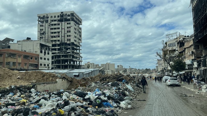 Skyline of Gaza City