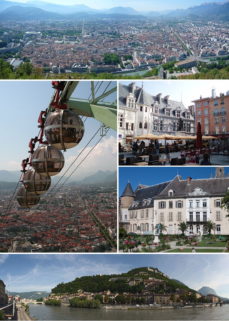 Panorama města Grenoble