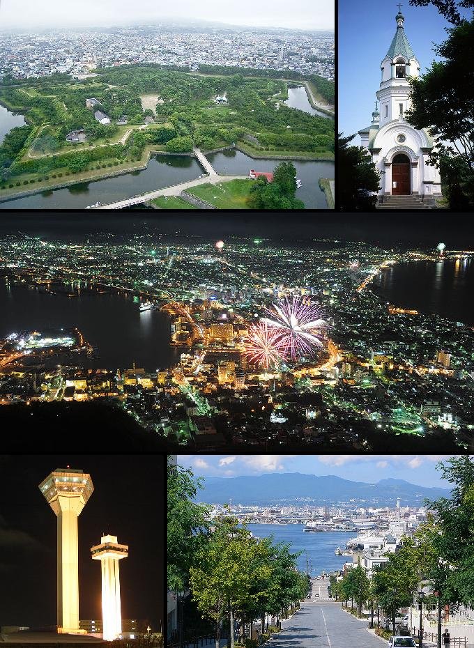 Panorama města Hakodate