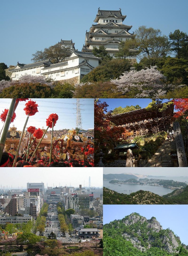Panorama města Himeji