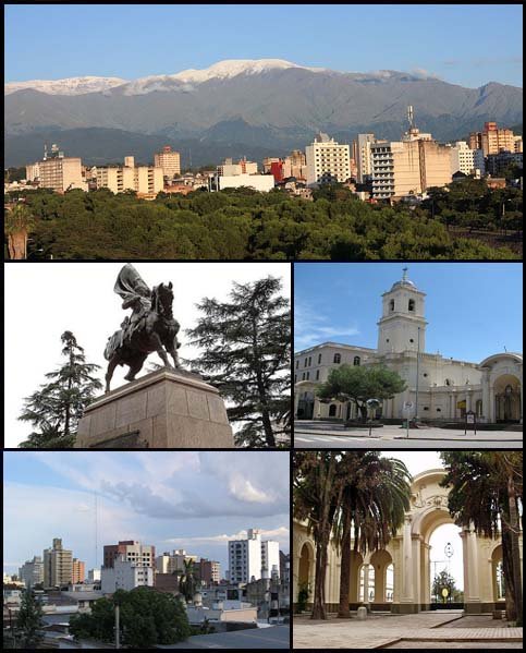 Panorama města San Salvador de Jujuy