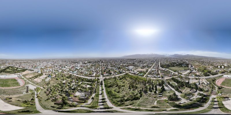 Skyline of Karakol