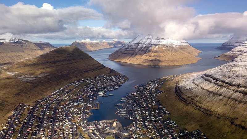 Skyline of Klaksvík