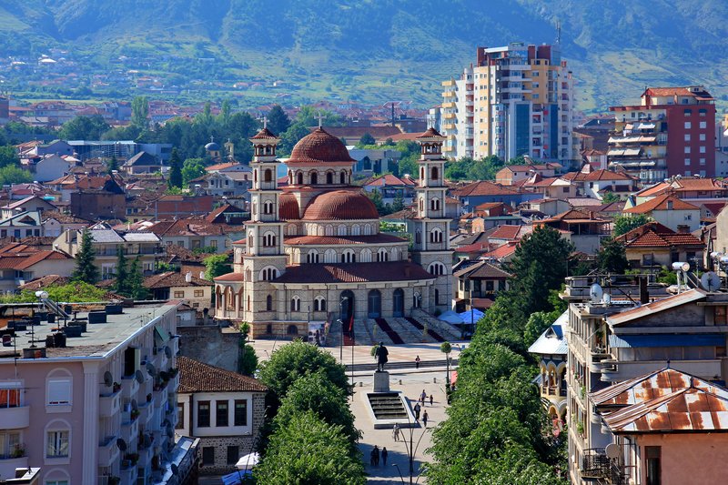 Korçë天际线
