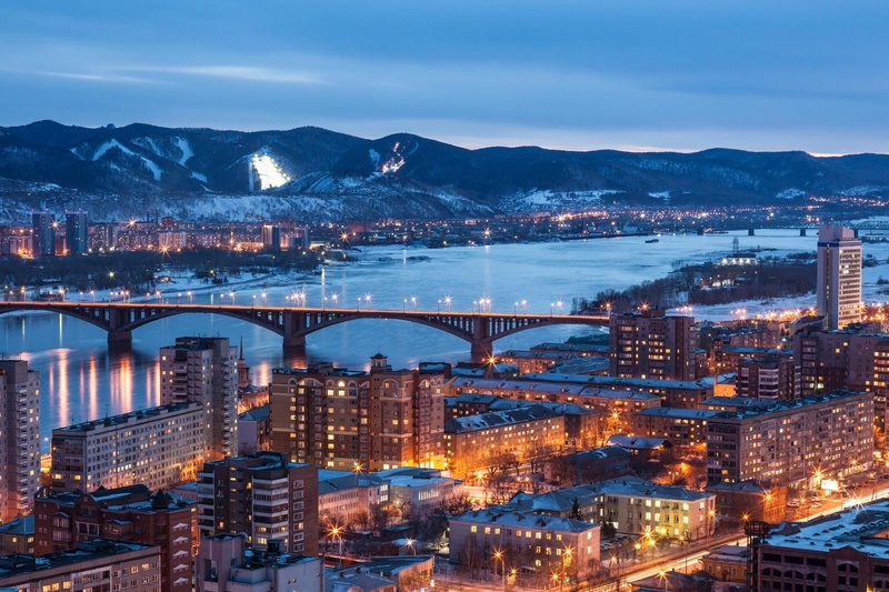 Skyline of Krasnoyarsk