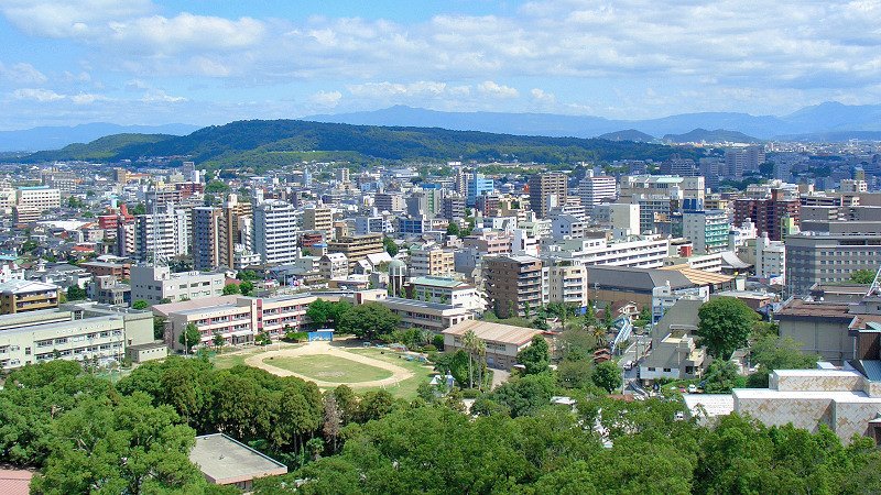 Panorama města Kumamoto