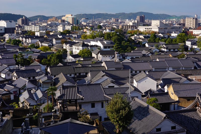 Panorama města Kurashiki