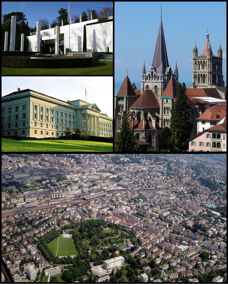 Panorama města Lausanne