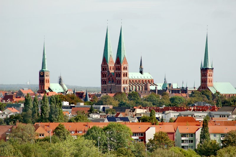 Panorama města Lübeck