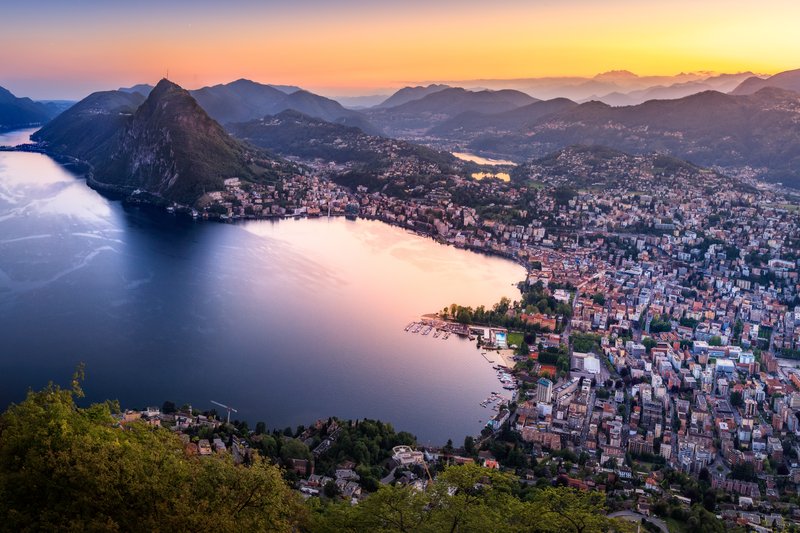 Panorama města Lugano
