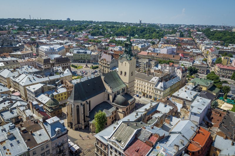 Skyline of Lviv