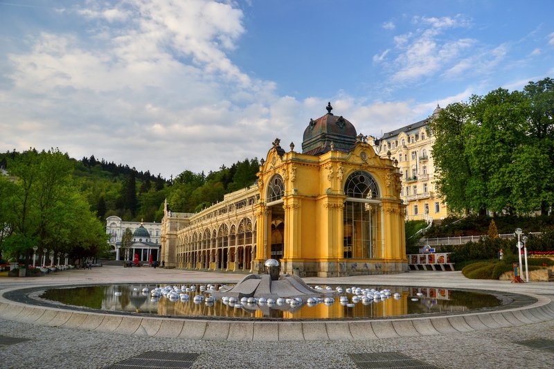Panorama města Mariánské Lázně