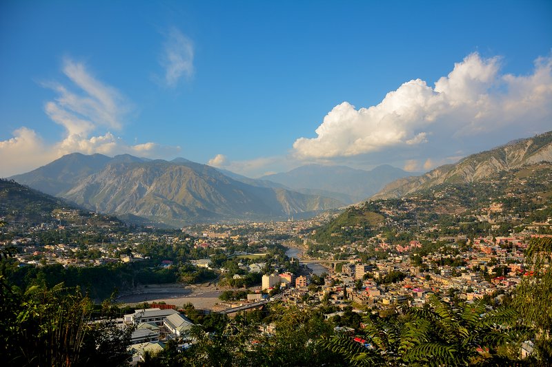 Skyline of Muzaffarabad
