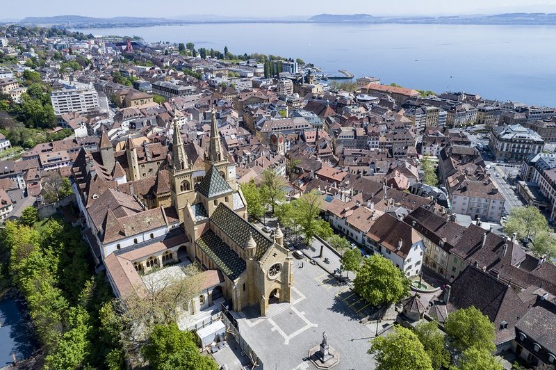 Panorama města Neuchâtel