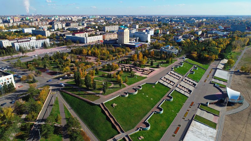 Skyline of Pavlodar