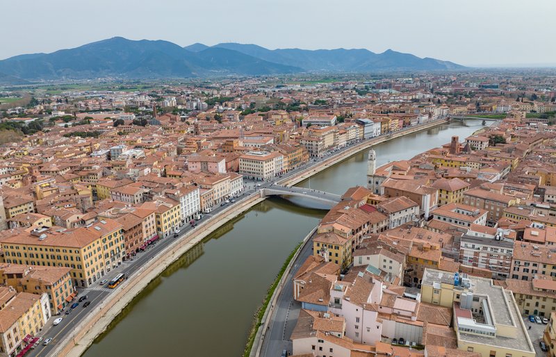 Panorama města Pisa
