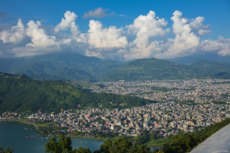 Skyline of Pokhara