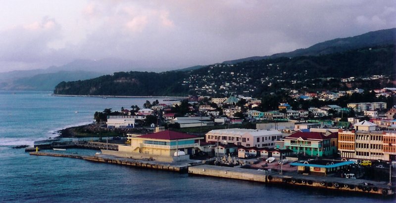 Skyline of Roseau