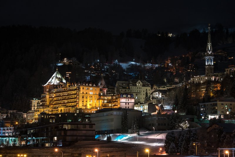 Panorama města St. Moritz