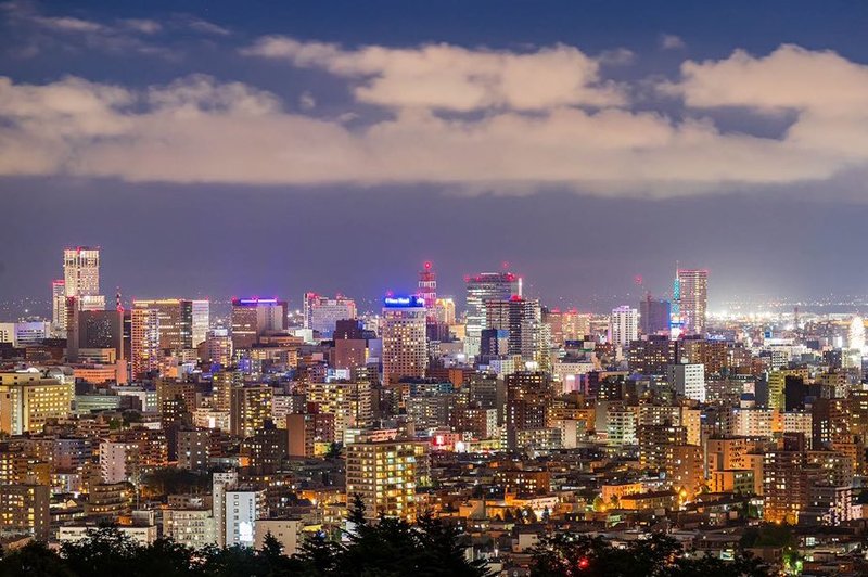 Panorama města Sapporo