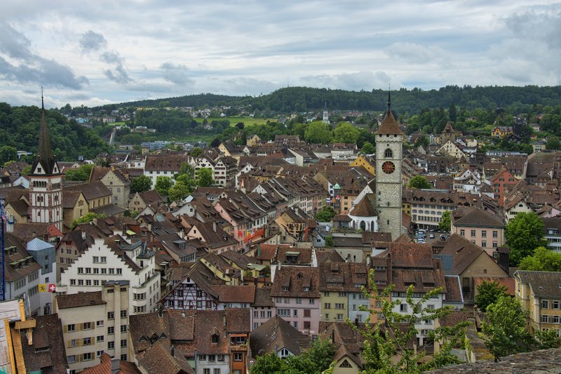 Panorama města Schaffhausen
