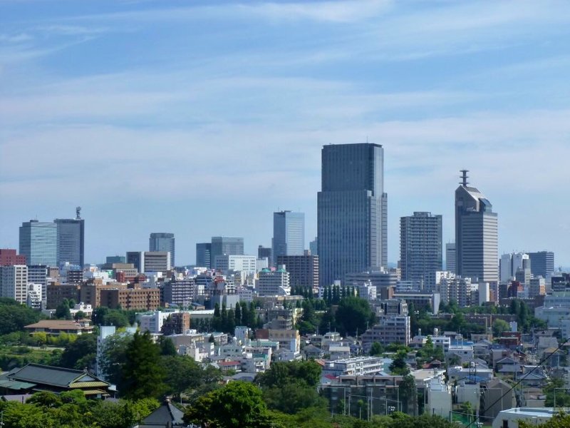 Panorama města Sendai