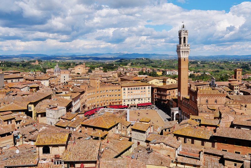 Panorama města Siena