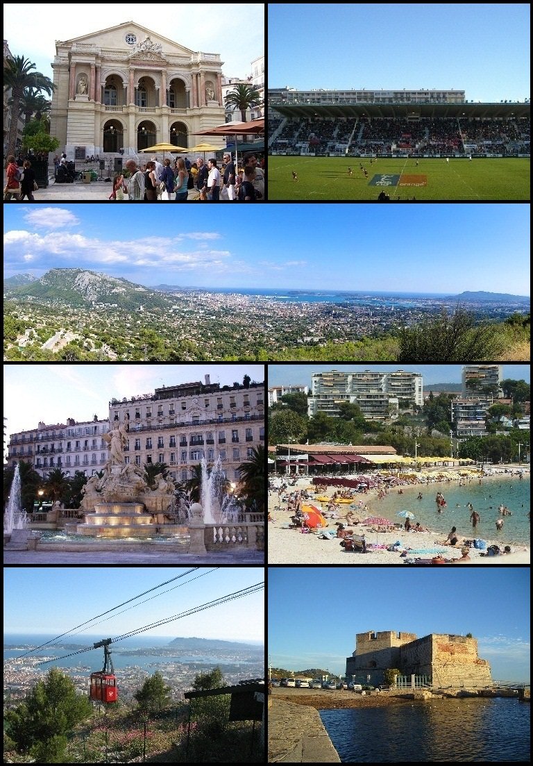 Panorama města Toulon