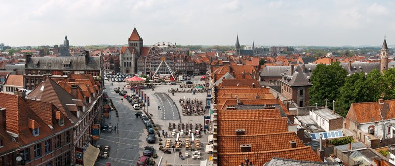Panorama města Tournai