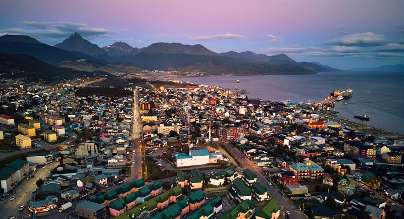 Panorama města Ushuaia