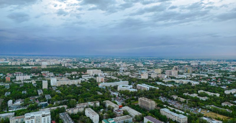 Skyline of Ust-Kamenogorsk