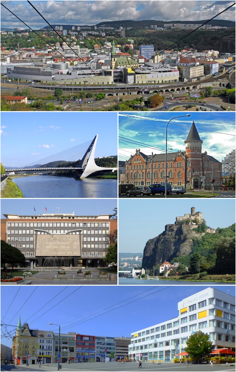 Panorama města Ústí nad Labem